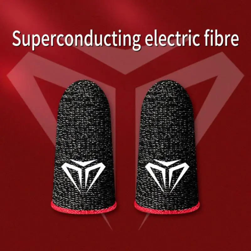 1 Pair Gaming Finger Sleeve For PUBG Mobile Sweatproof Breathable Sensitive Touch Screen Fingertip Cover Thumb Gloves Anti-Sweat
