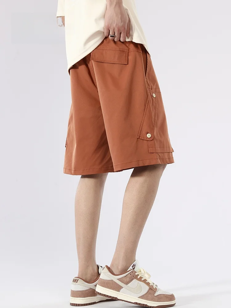 

MMOPTOP2024 Summer Breathable Cool Feeling Qui Dry Sports orts Men's Loose Casual Five-Quarter Pants