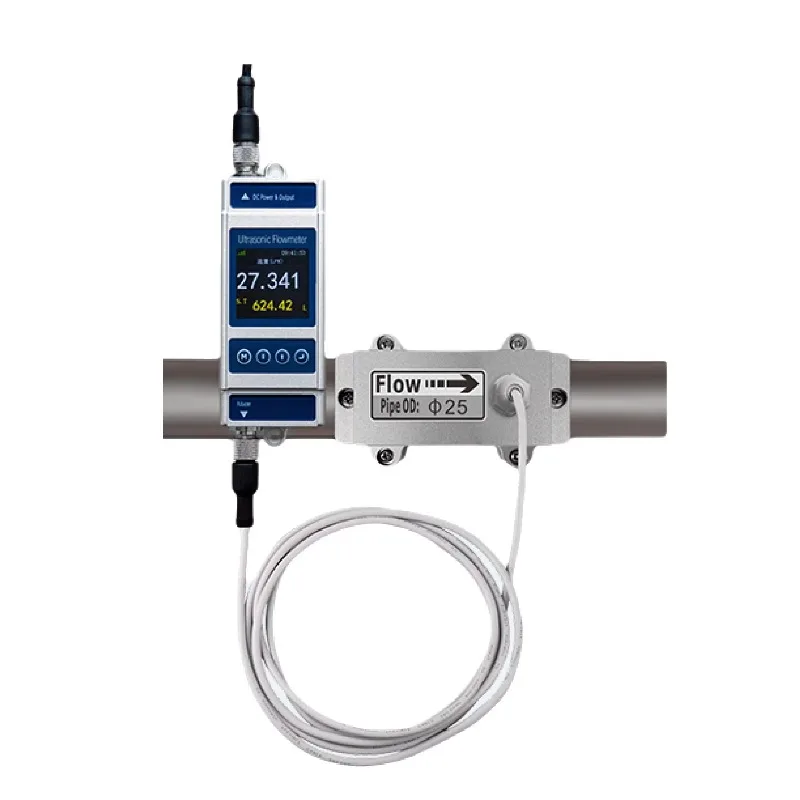 Digital X3M-1 Thermal Sensor For Small Pipes Clamp On Transit Time Ultrasonic Flow Meter