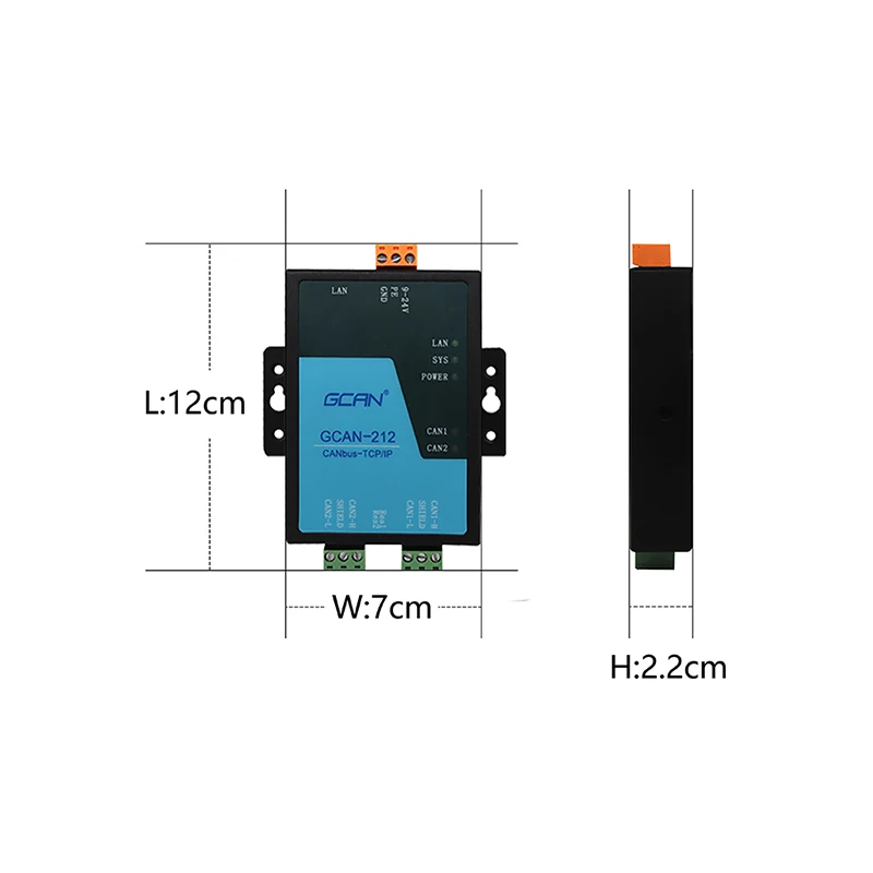 

Ethernet to CAN Module Converter Supports 3 Working Modes TCP Server TCP Client UDP