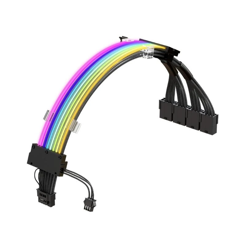 

SZ ATX3.0 PCIe5.0 Power Modular Cable to 8Pin ARGB 16AWG High-Power Supply Adapter Cable Excellent Stability Power Cable