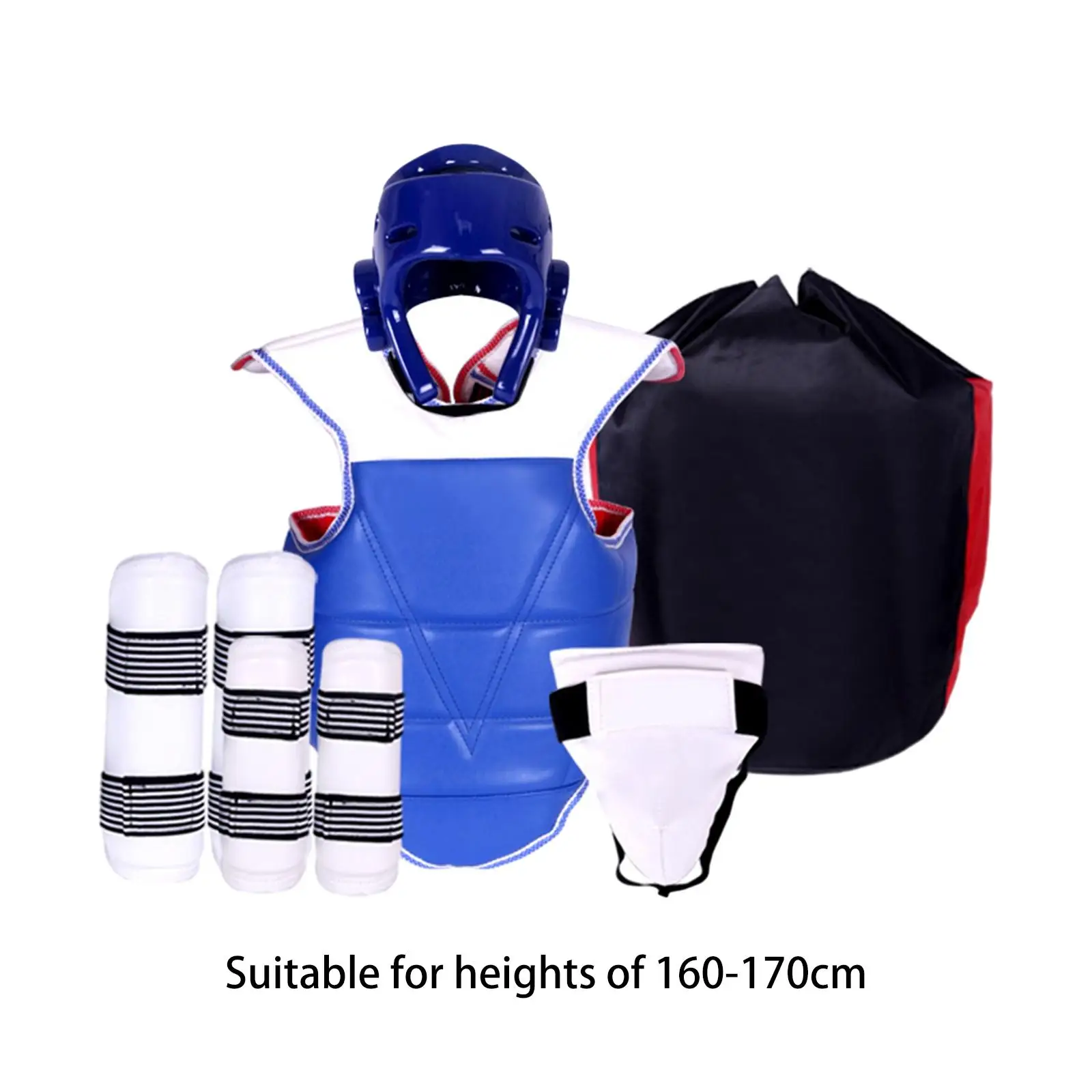 5x equipamento de proteção de taekwondo proteção total para artes marciais mma kickboxing