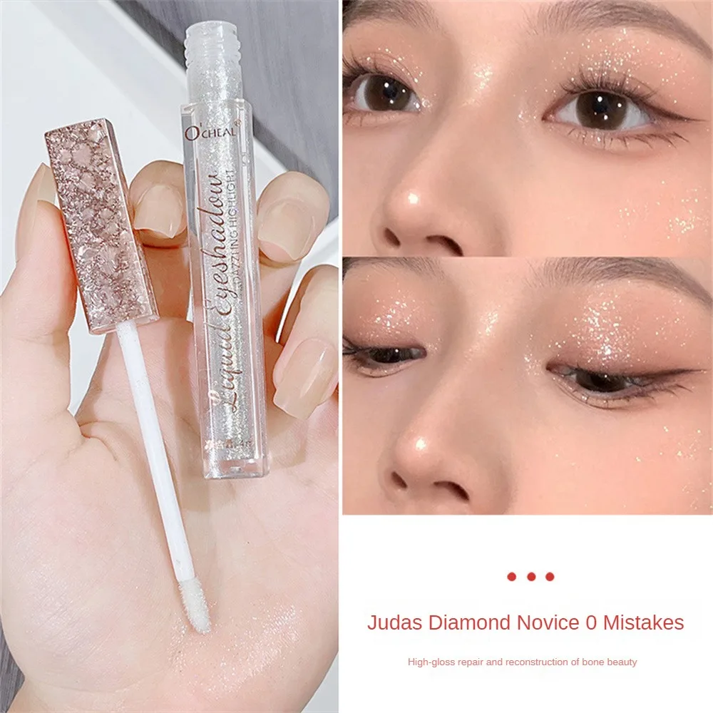 Shiny Diamond Eyeshadow Liquid Glitter Eye Shadow Pearly Shimmer Eyeshadow notevole resa cromatica duratura trucco impermeabile