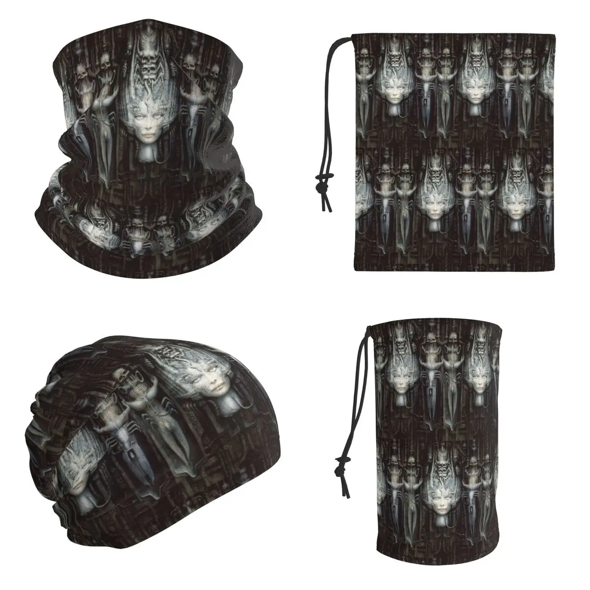 Hr Giger - Li - Painting Bandana Neck Cover Printed Wrap Scarf Hiking Fishing Headwear Unisex Adult Breathable
