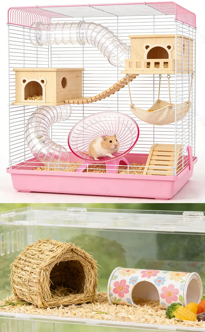 Geräuscharmes Hamster-Flugteller-Laufrad für syrische Hamster, Igel & Eichhörnchen – Stabiler Ständer, rutschfestes Spielzeug – Detail 5