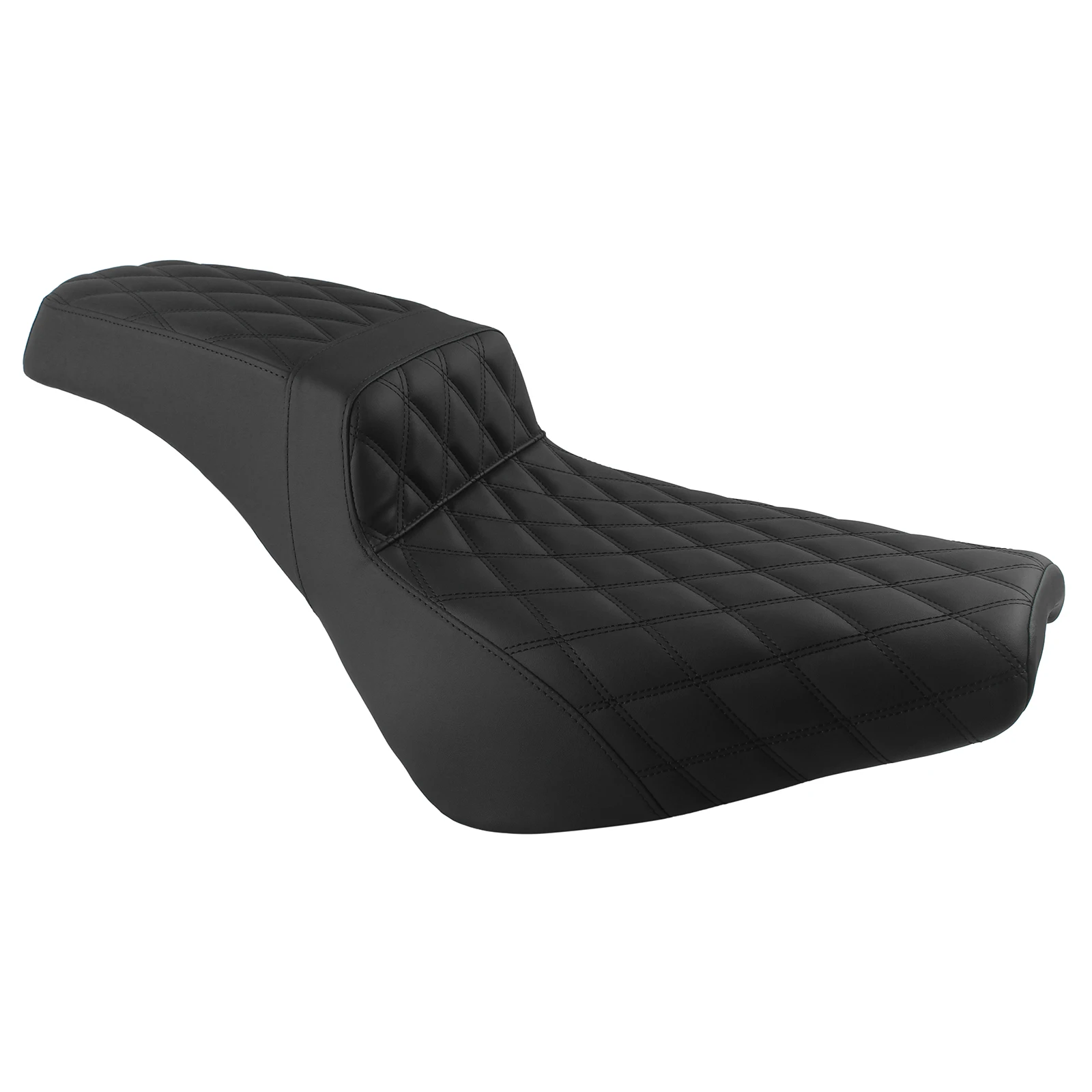 Black Two Up Motorcycle Complete Seat Driver & Passenger Cushion For Harley Softail Street Bob FXBB FXBBS 2018‑2025 - view 4