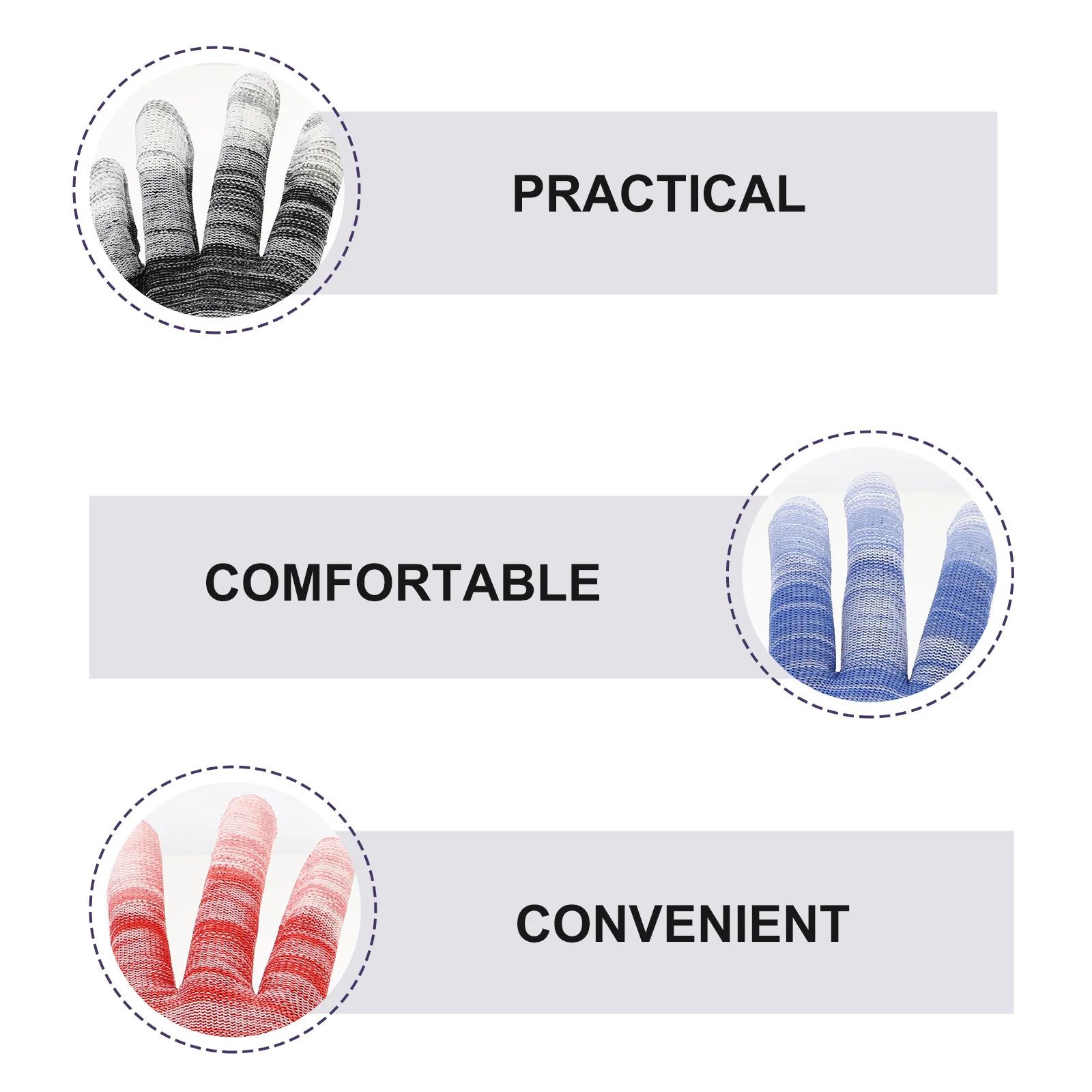 12Pairs Anti-Static Coated Gloves Non-Skid Protective Work Gloves for Construction Auto Repair Mechanical Maintenance Labor