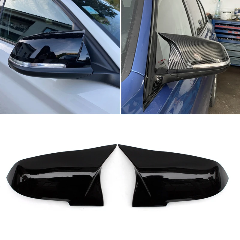 

Car Rearview Mirror Cap Rear View Carbon Fiber Side Mirror Cover ABS For BMW 1 2 3 4 Series F30 F34 F20 F22 F23 F32 F33 F36 E84