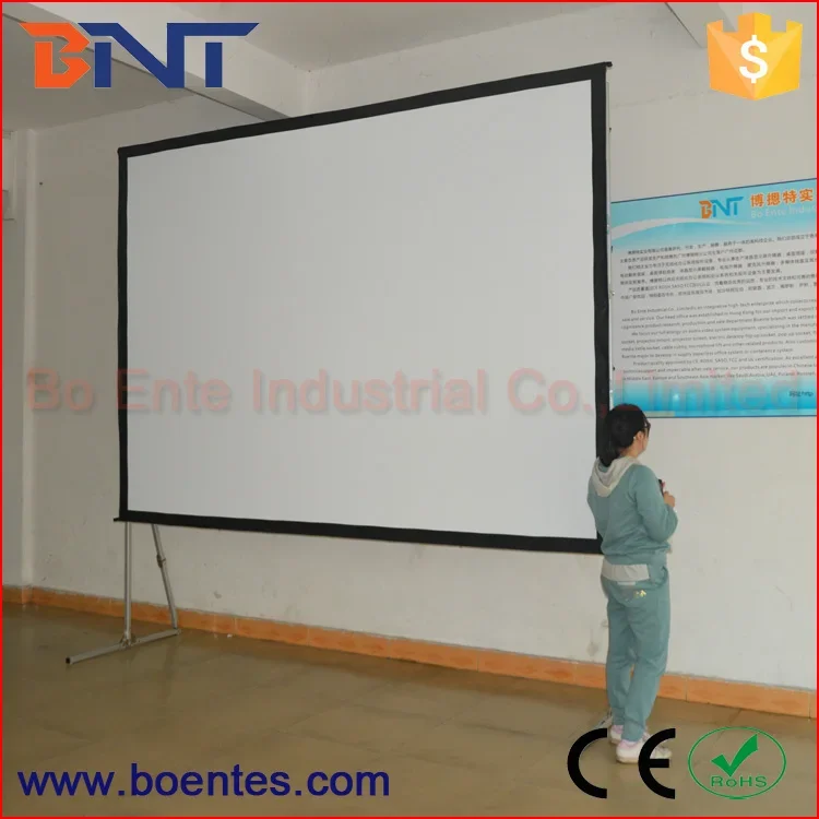 BNT 야외 대형 전시장 전면 및 후면 프로젝터, 고속 접이식 프로젝션 스크린, 120 도 4:3, 4:3, 300 인치