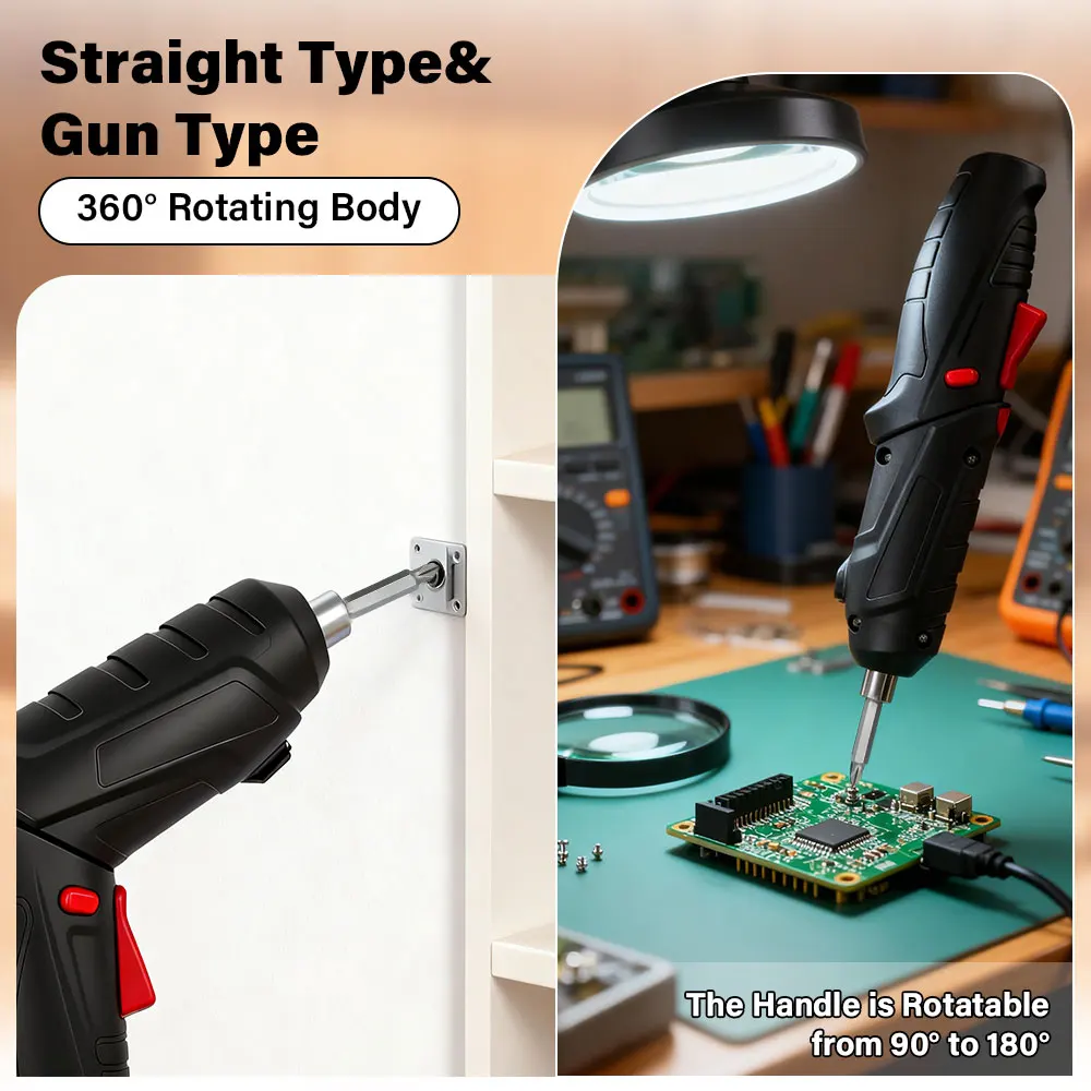 

Электрическая отвертка Аккумуляторная аккумуляторная отвертка Мощный ударный набор беспроводных отверток Мини-дрель Электроинструменты