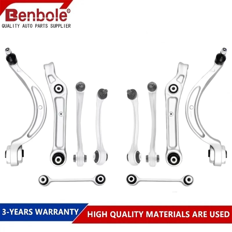 

10 PCS Front upper lower control arm OEM 8W0407505,8W0407506,8W0407509,8W0407510 For AUDI A4 B9 S4 RS4 A5 S5 RS5 2016-2025
