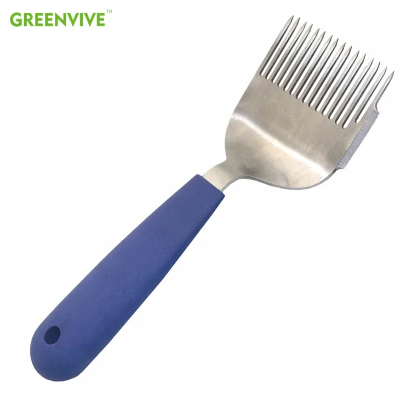 

Beekeeping Tools Bee Honey Fork Straight Needles Rubber Handle Uncapping Fork Honey Cutter Honey Scraper Rake Shovel Comb