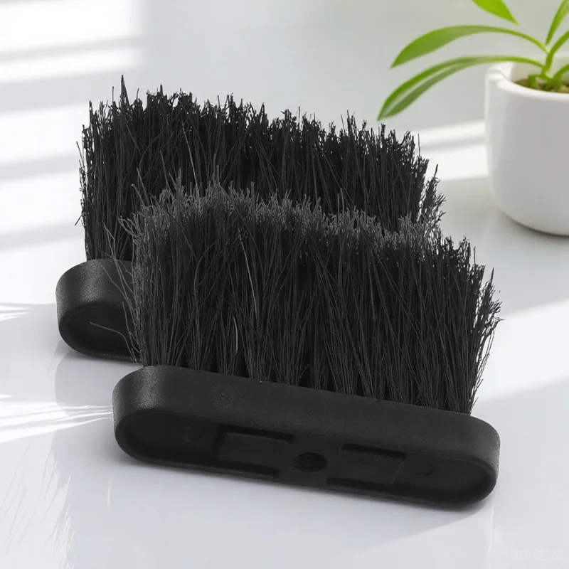 

2Pcs Fireplace Cleaning Brush Head Replacement Dense Bristles for Ash Coal Wood Stove Grill Mantel Bench Duster