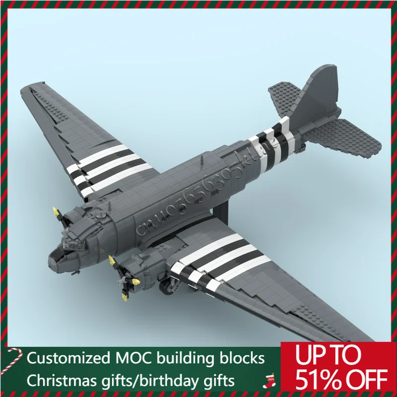 

2157 Parts Military Transport Aircraft Model MOC Building Block Brick Creative Assembly Toys For Children Popular Birthday Gifts