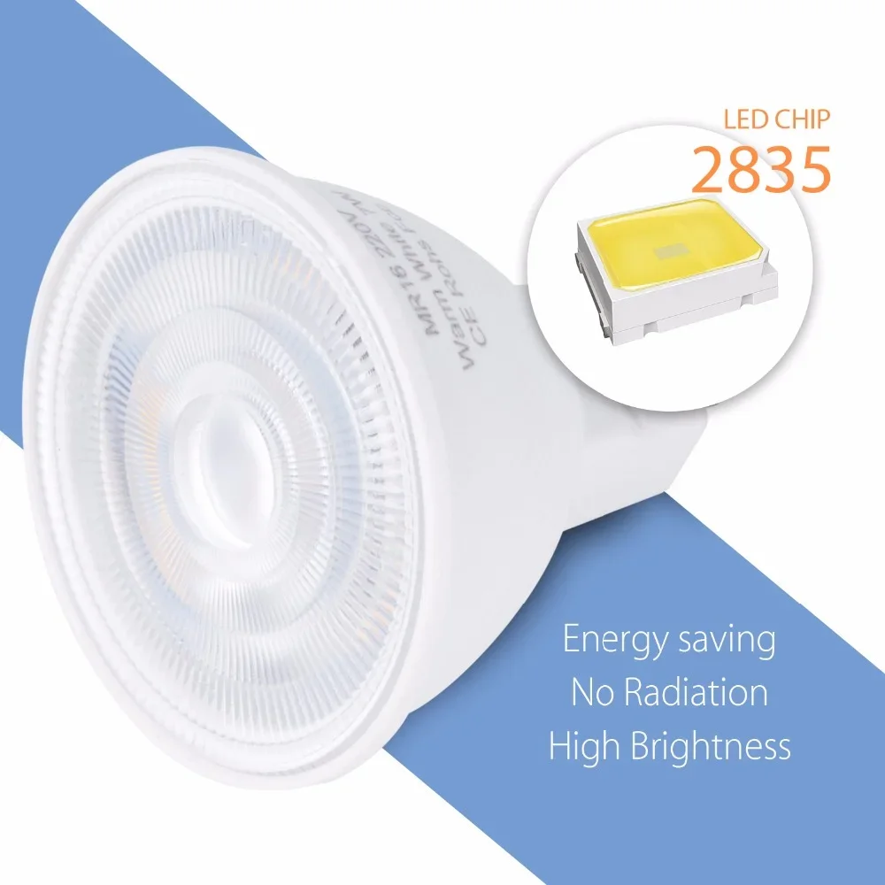 Ampoule LED pour Salon, Spot Downlight Lam138, GU5.3, GU10 MR16, 5W, 7W, 220V