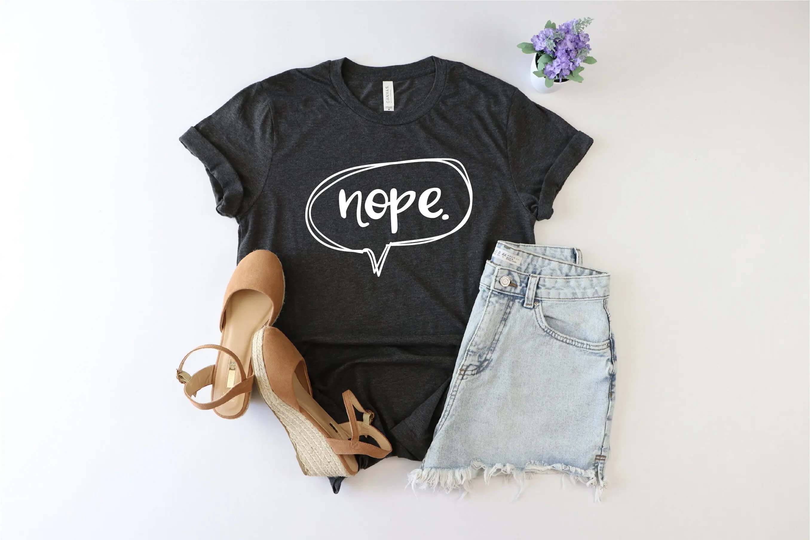 

Nope T Shirt Funny For Her Attitude Slogan Sarcastic AdulT Mom