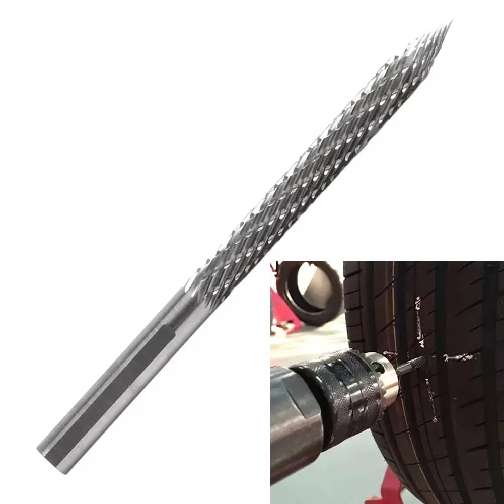 

Carbide Drill Bit 6Mm 8Mm Rotary Burrs Pneumatic Patch Plug Tire Repair Professional Mushroom Nail Tyre Tire Repair Tools Parts