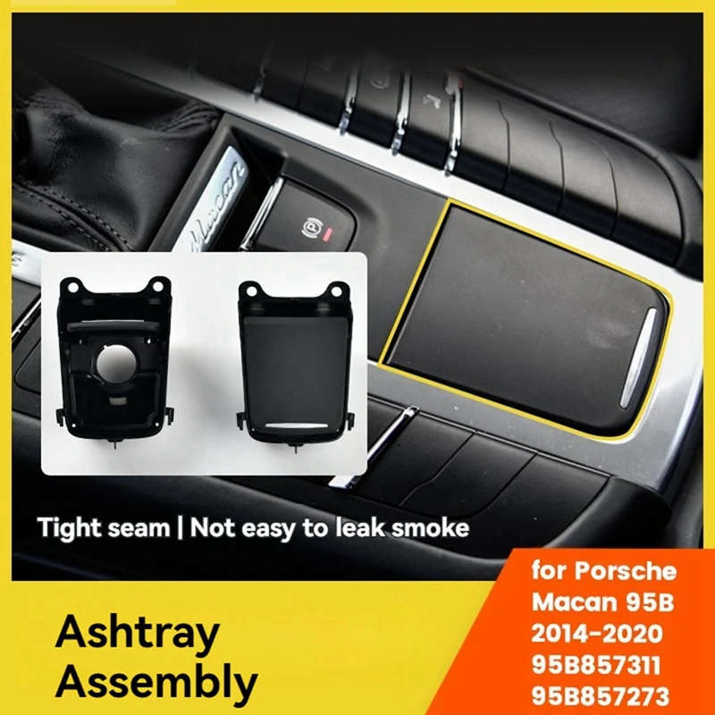 95B857273 Car Ashtray Assembly With Cigarette Lighter Liner Case Cover Trim For Porsche Macan 95B2014-2020 95B857311