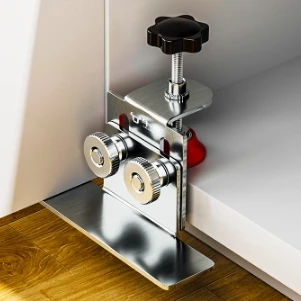 Stainless Steel Cabinet Door Mounting Jig - Hidden Door Frame Clamp for Home Use (Durable & Precise, Woodworking Tool)