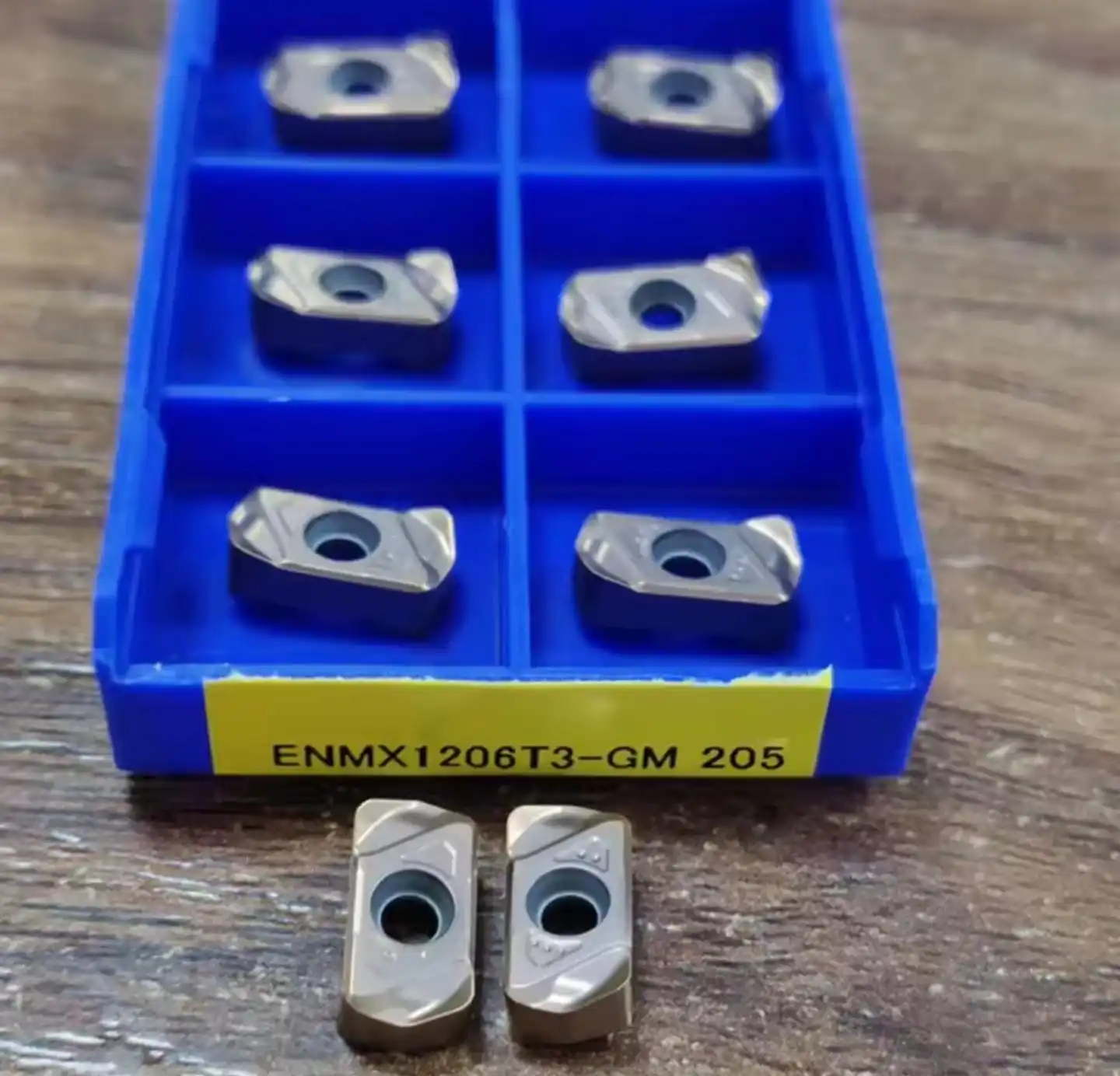 10SCATOLA ENMX1206T3-GM ZM205 Inserti in metallo duro Utensili per tornitura Tornio CNC Lama da taglio Processo Acciaio inossidabile