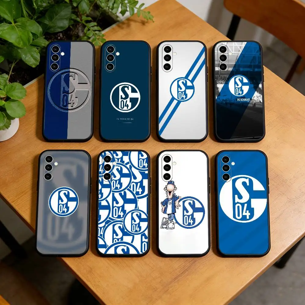 S-Schalke 04-PC Phone Case For Samsung Galaxy A73,A72,A71,A70,A53,A52,A51,Others Soft Black Cover
