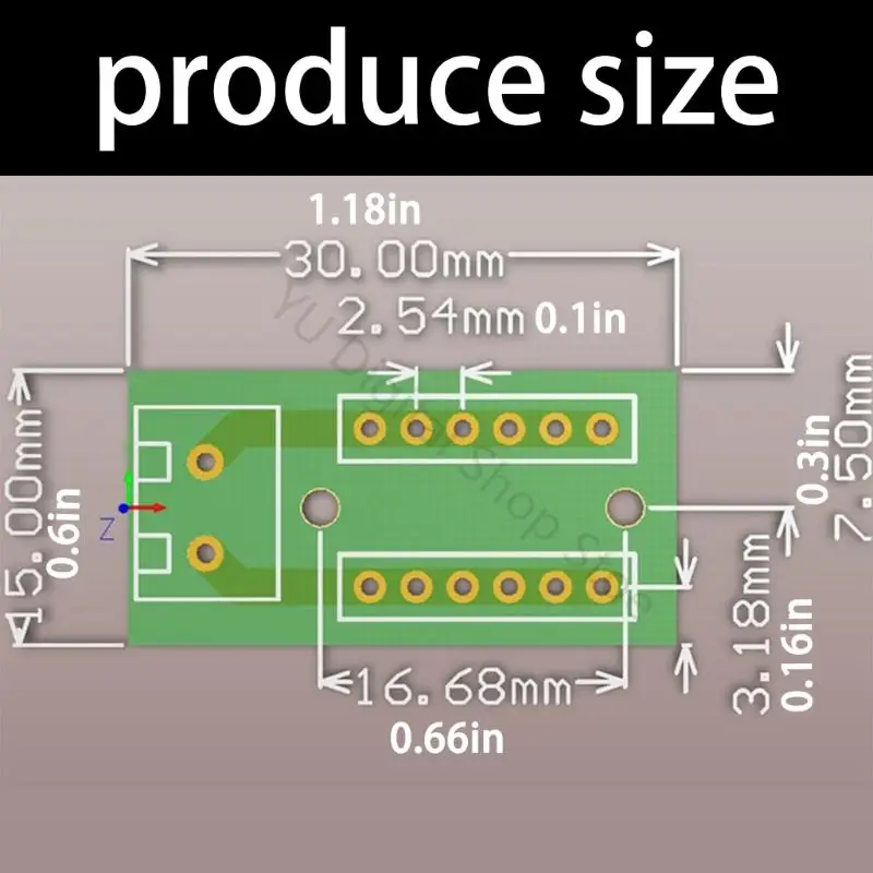 96BA 2x6-Pin-Header-Verbindungsplatine mit 2-Positionen-Schraubklemme, 2,54 mm fertig montierte Leiterplatte für die Verwendung – Detail 6