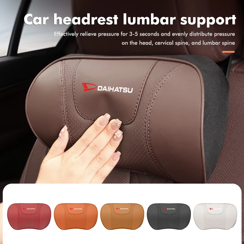 Acessórios de Interior de Alta Qualidade: Apoio de Cabeça e Almofada Lombar para Carros Daihatsu Feroza, Cuore, Storia, Rocky, Harga, Ayla, Sigra, Hijet