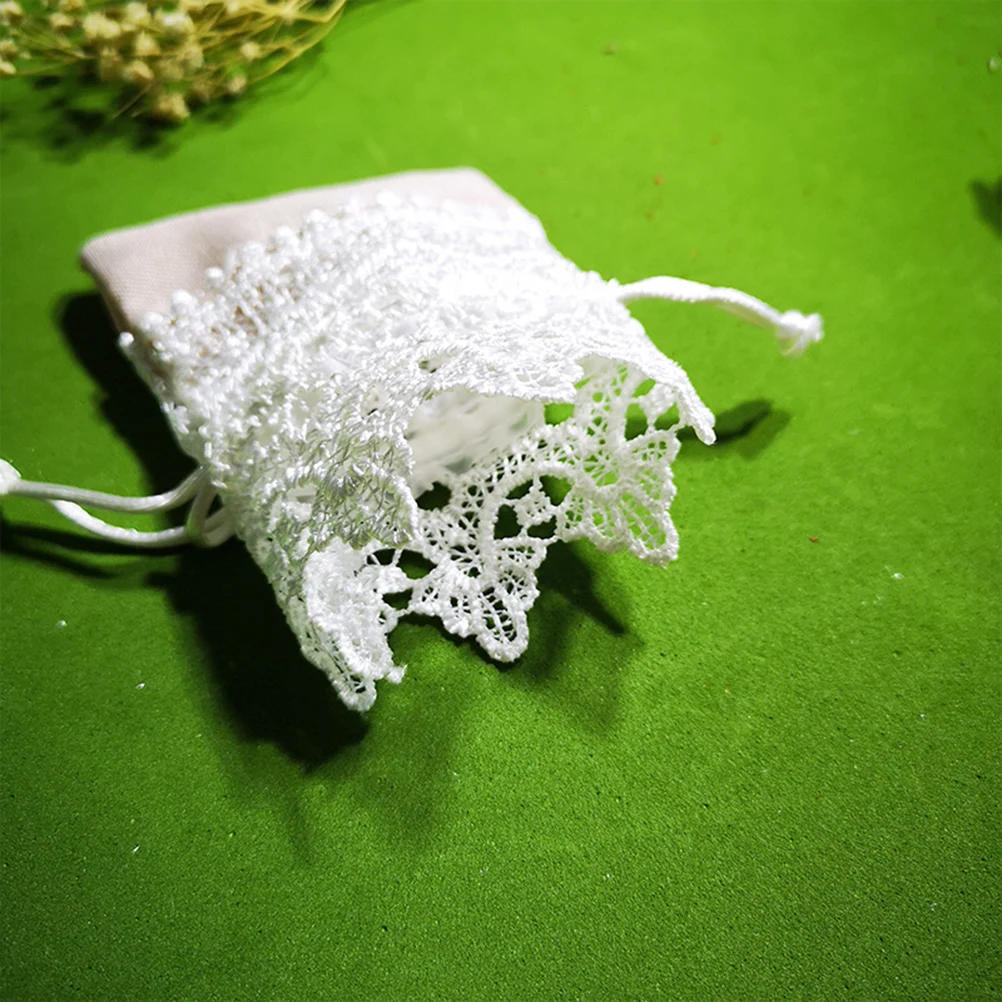 

Lace Bag Candy Pouches Party Favors Bags Jewelry Drawstring Beam Storage Favour