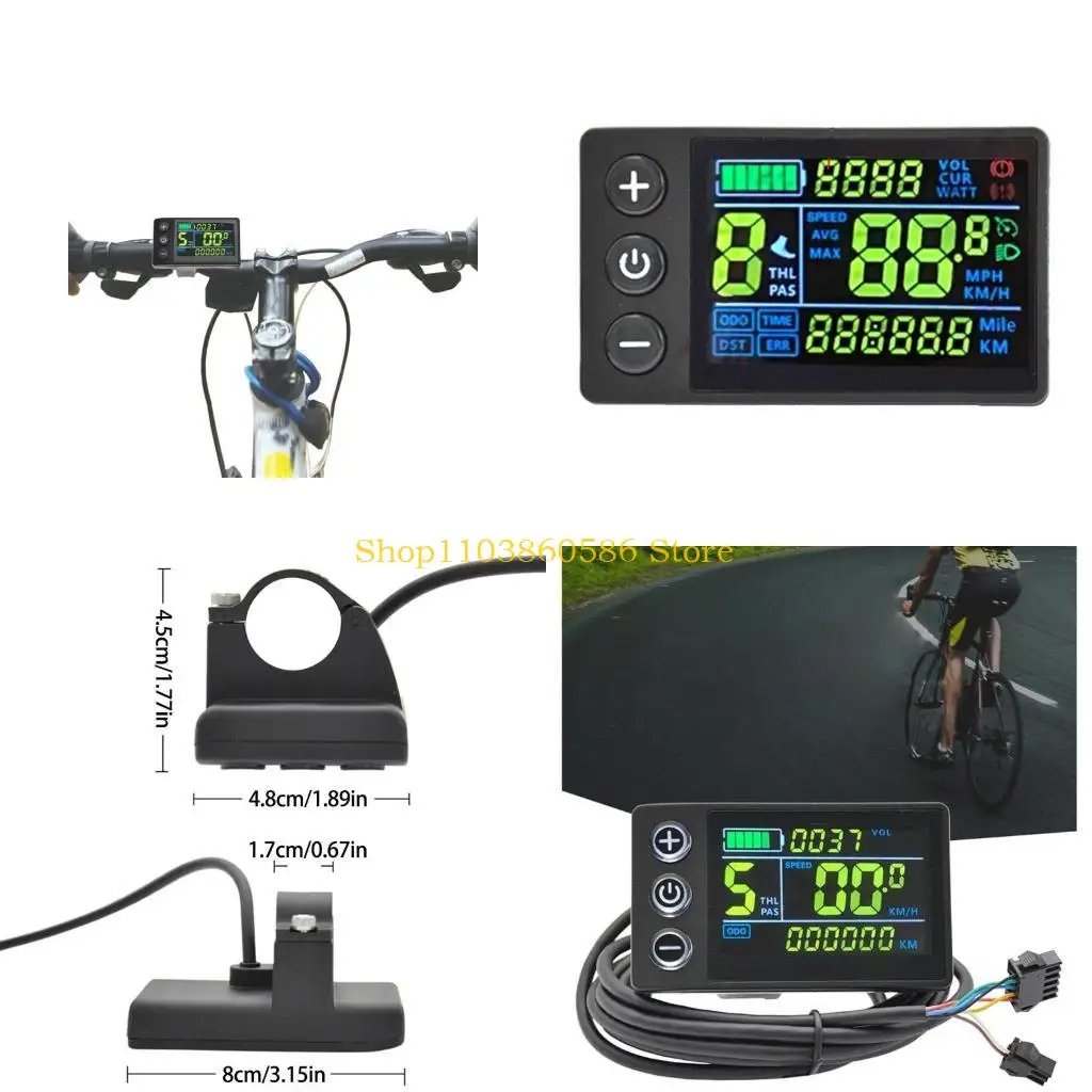 

242A LCD Display S866 Color Screen Convenient & Fun Display Screen Simple Operate Screen Easy Installation for Cycling