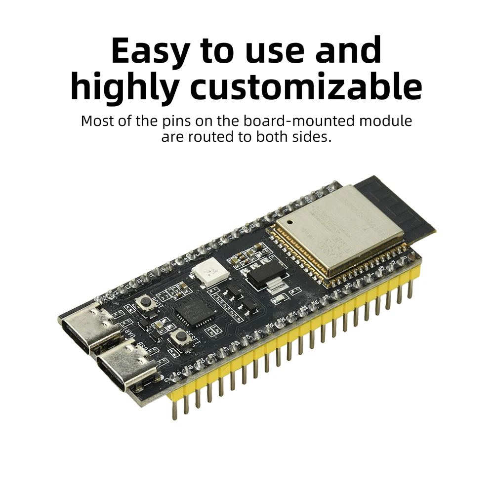 ESP32S3 DevKitC-1 WiFi BT Entwicklungsboard Dual-Core 240MHz 2,4GHz USB Typ C für IoT-Projekte Einfach zu Bedienen mit CP2102 – Detail 5