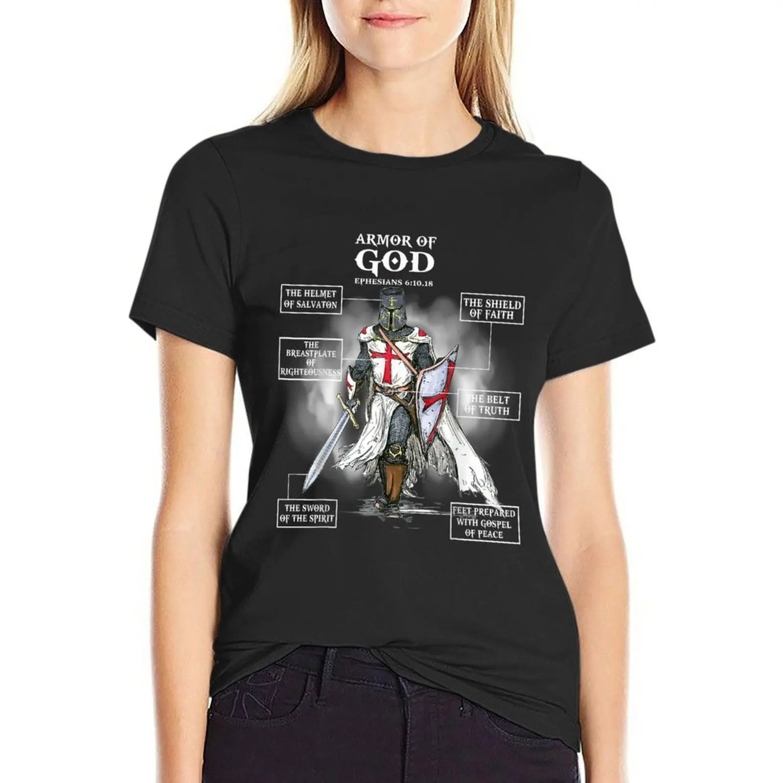 Armor Of God Bible Verse Great Gift For Religious Christian T-Shirt hippie clothes Blouse t-shirt dress for Women plus size