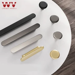 WV Gold Kitchen Cabinet Storage Door Handles Black Closet Dressers Item Drawers Wardrobe Drawer Knobs Furniture Handle Hardware