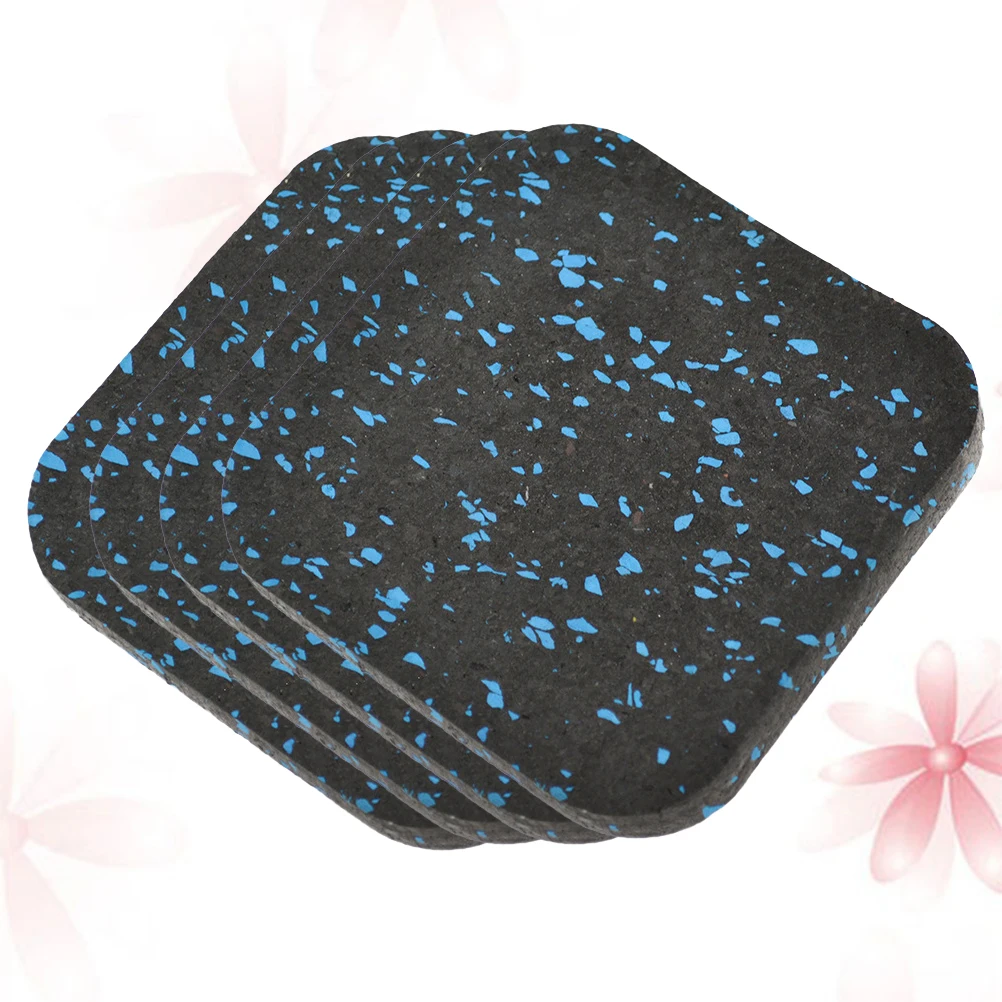 

4pcs Treadmill Mat Anti Vibration Pad Soundproof Shockproof Floor Protector Gym Equipment Mat For Home Fitness