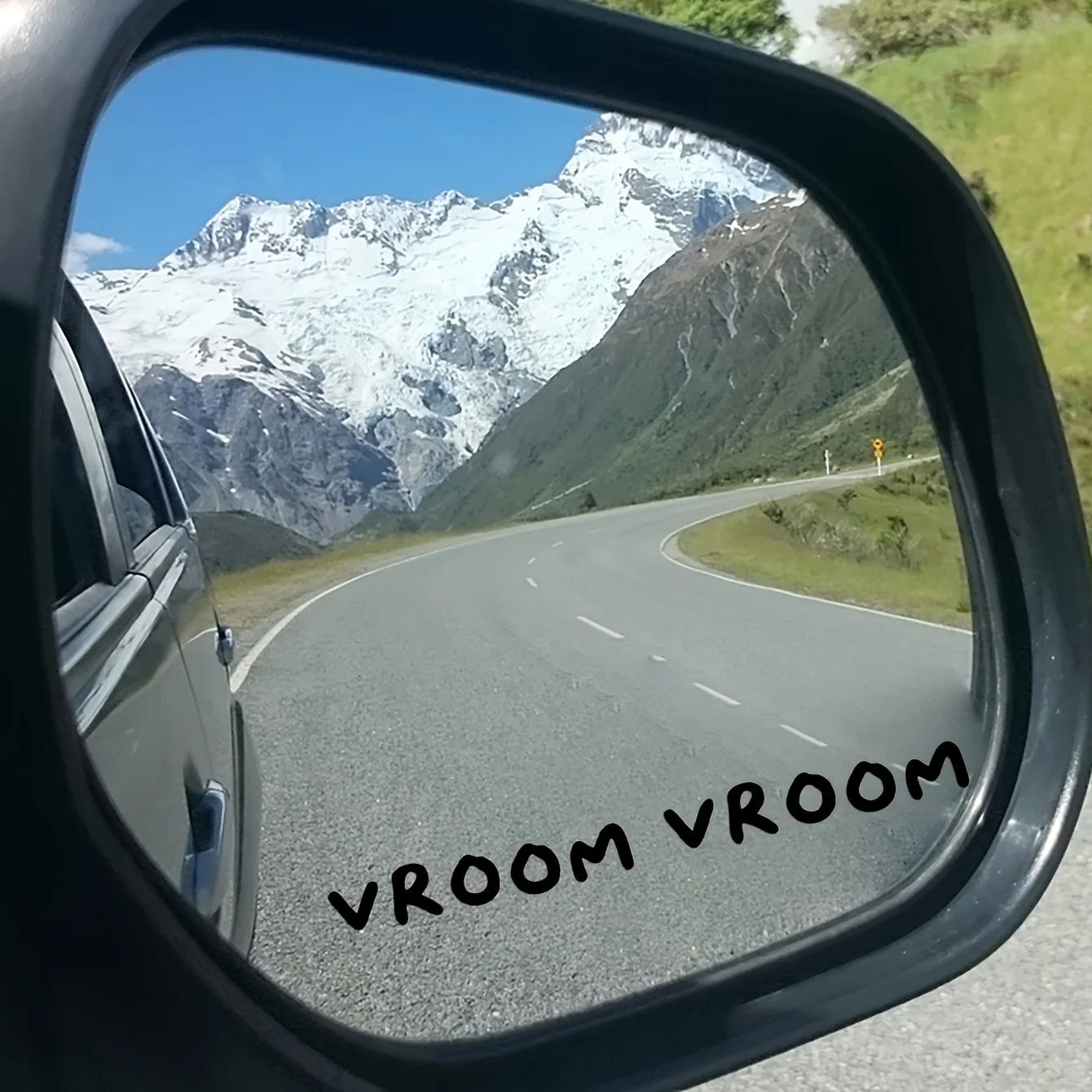 ملصق مرآة السيارة - زخرفة ذاتية اللصق من الفينيل غير اللامع ذاتية اللصق للاستخدام الفردي، مظهر مرآة غير منتظم الشكل للمركبات #1