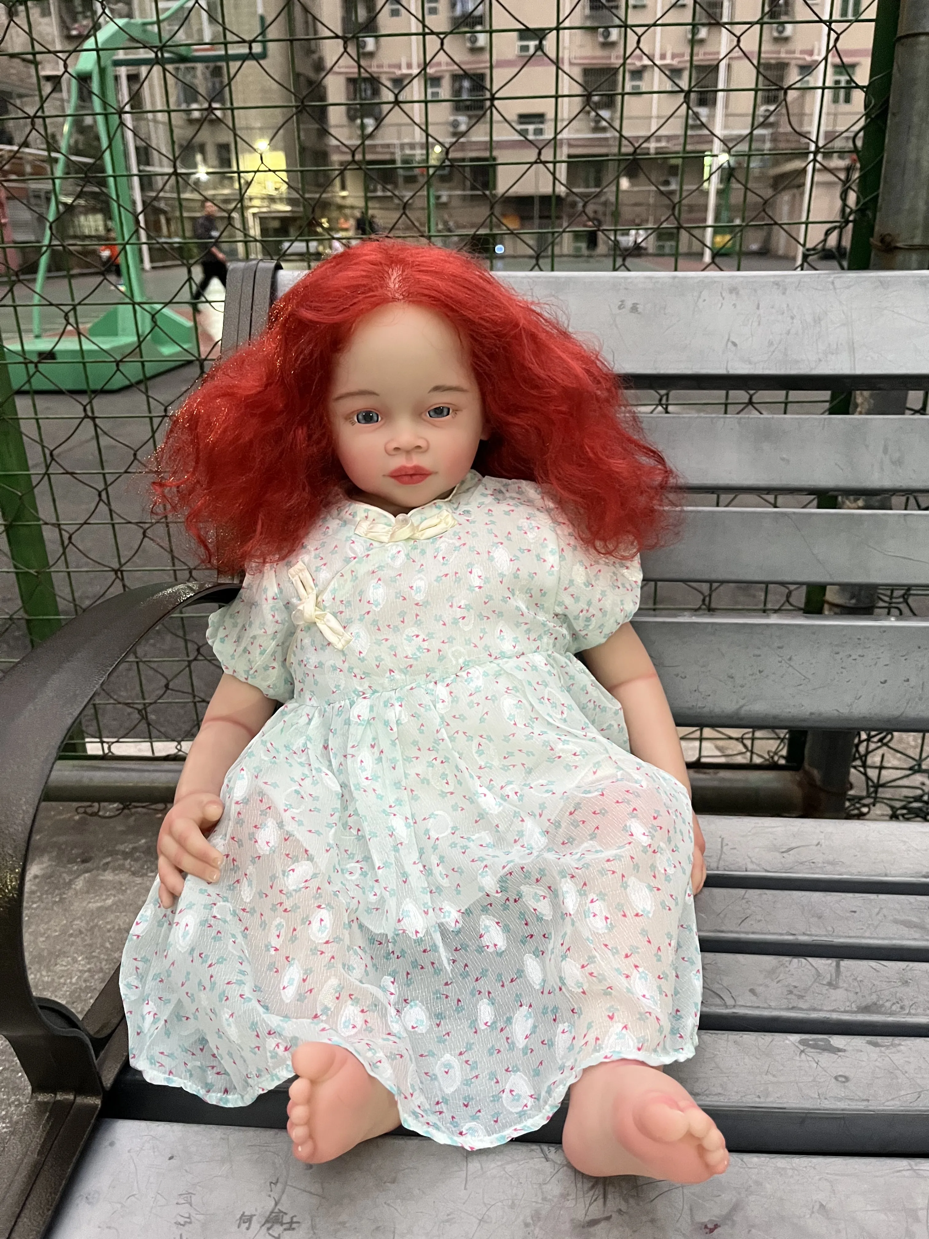 FBBD Customized Limited Supply 32inch Reborn Baby Doll Meili With Hand-Rooted Hair Already Finished Doll Christmas Gift