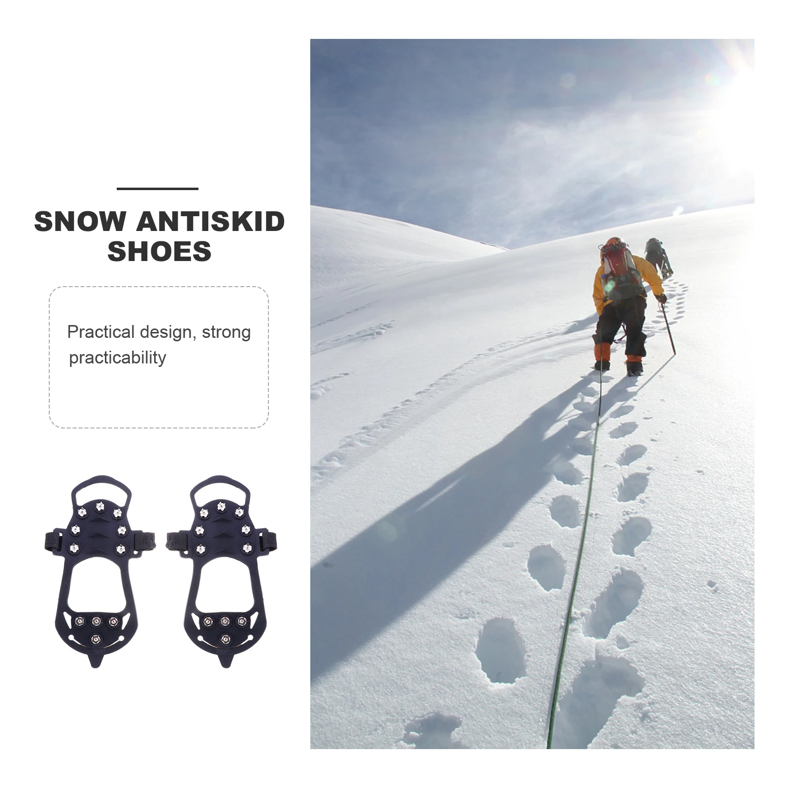 

Anti-skid Shoes and Claws Footwear Ice Snow Grips Traction Cleat Crampon Crampons for Hiking Climbing