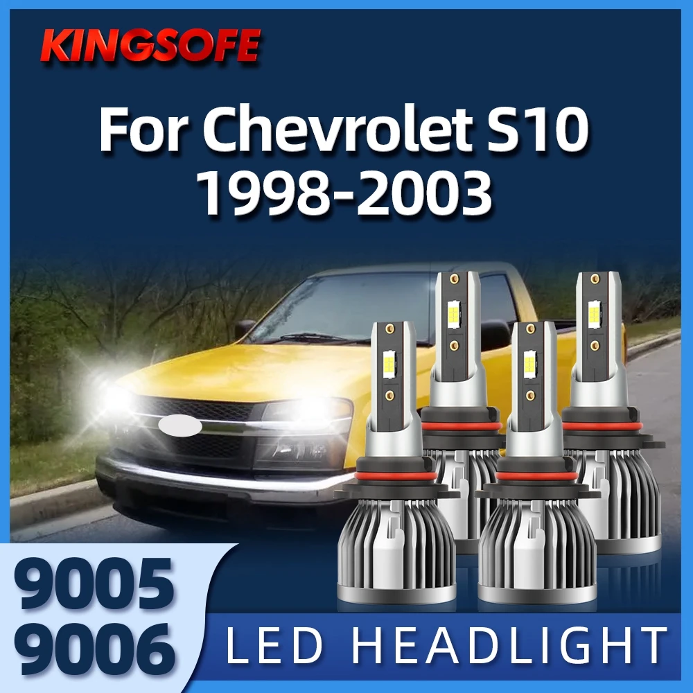 

KINGSOFE 110W 26000LM Car LED Headlight 9005 9006 Bulbs 6000K Auto Car Headlamp For Chevrolet S10 1998 1999 2000 2001 2002 2003