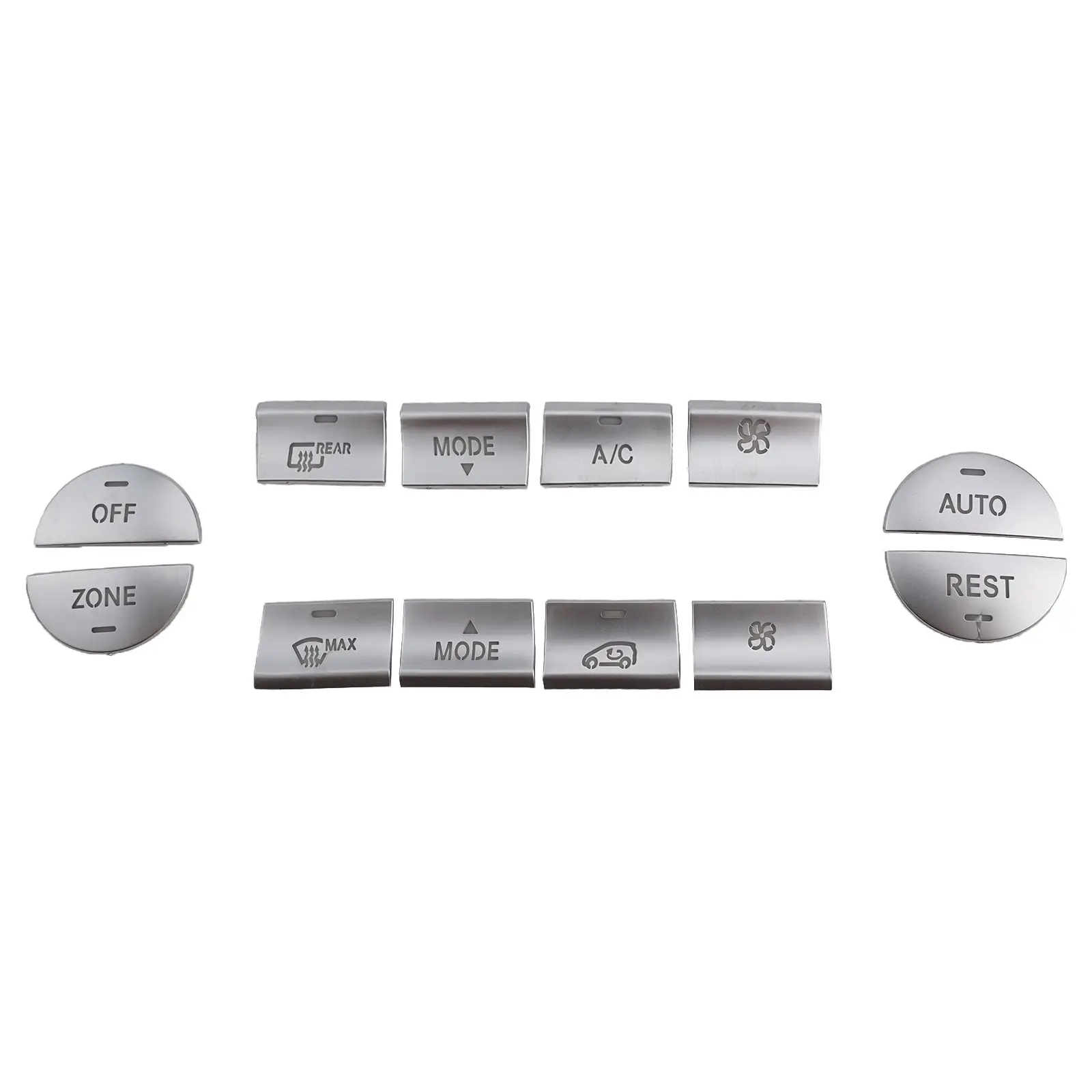 

ABS Air Conditioning Trim Air Conditioning Buttons Trim Wear Resistant Easy Installation High Universality Fitment