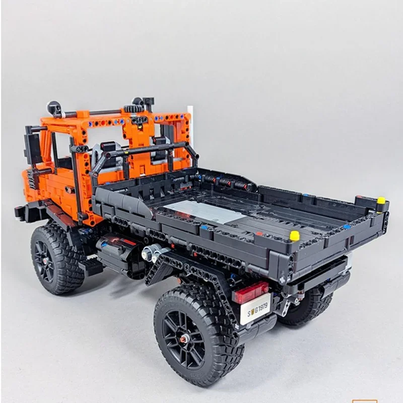 2789PCS Moc-42177 City Engineering Unimog 437 Snow Plow Tractor Trailer Model Technology Building Blocks Creative Toy Present