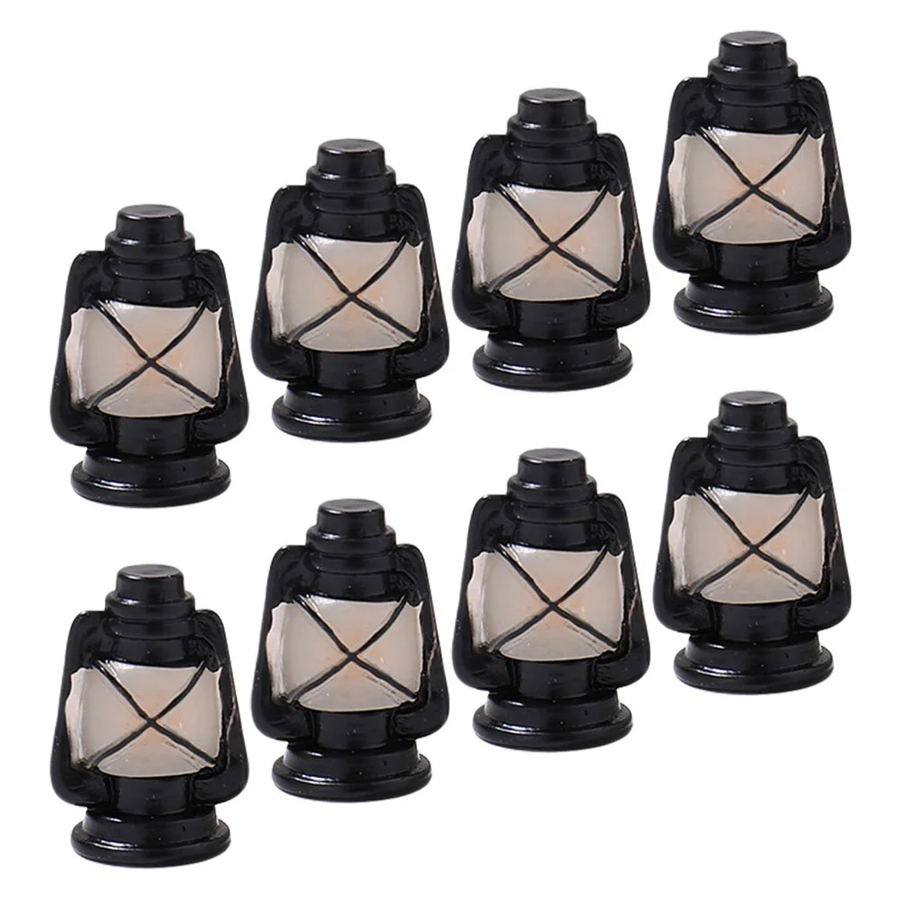 

8 Pcs Simulation Horse Lantern Decoration Adorable Photo Prop Resin Decorative Tiny Model