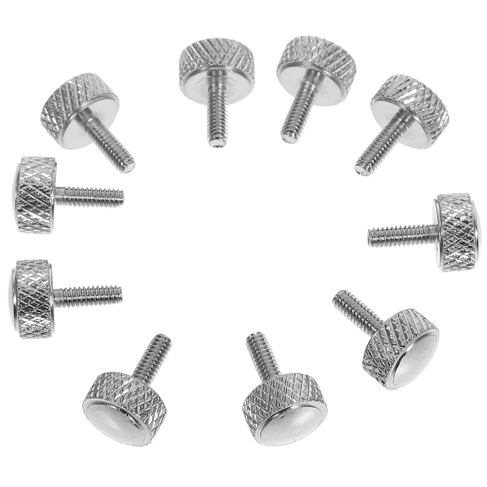 10Pcs Metal Vernier Calipers Locking Screws Knurled Thumb Screws Anti Loosening Fixing Hardware for Accurate Measurement Caliper