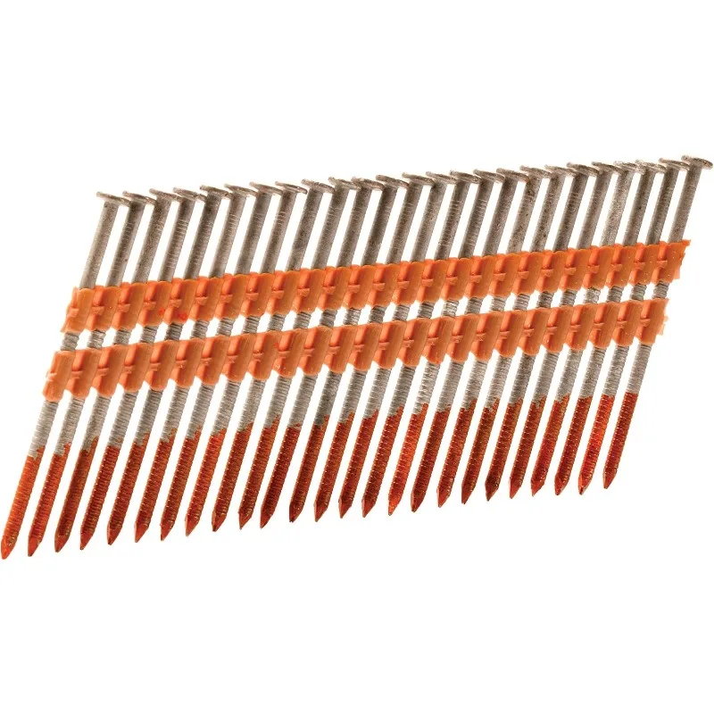 

HPT обрамляющиеся гвозди 3 дюйма X 0,120 21 градусов, кольцевой хвостовик с круглой головкой, оцинкованный с горячим оцинкованным креплением, 1000 шт. 203