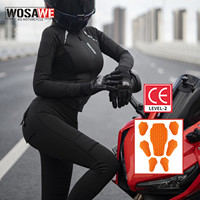 WOSAWE Women Motorcycle Soft Armor Full Body Summer Motorbike Protective Jacket Motocross Racing Pants CE Approved