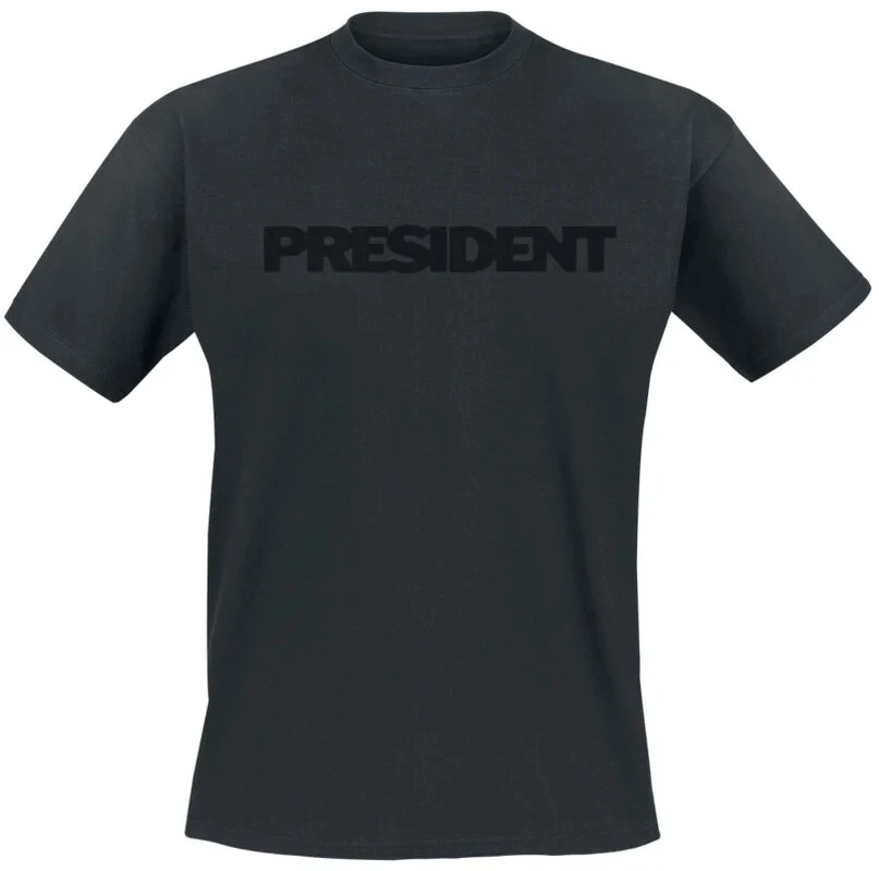 Fit President Graphic Cotton Band T-shirt Unisex Summer Short Sleeve Fashion Brand Tee Luxury Casual Vintage Tees