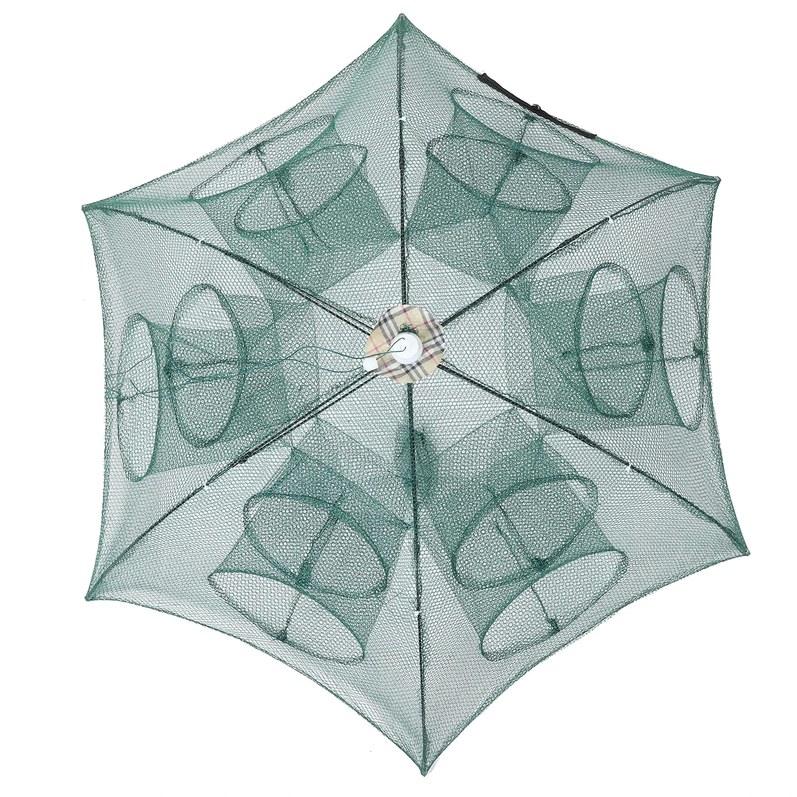 طوي شبكة السلطعون اثني عشر مدخل الصيد فخ مظلة تصميم أسلاك الفولاذ القوية سهلة مفتوحة الصيد الأسماك جراد البحر الروبيان ثعبان البحر البلمة