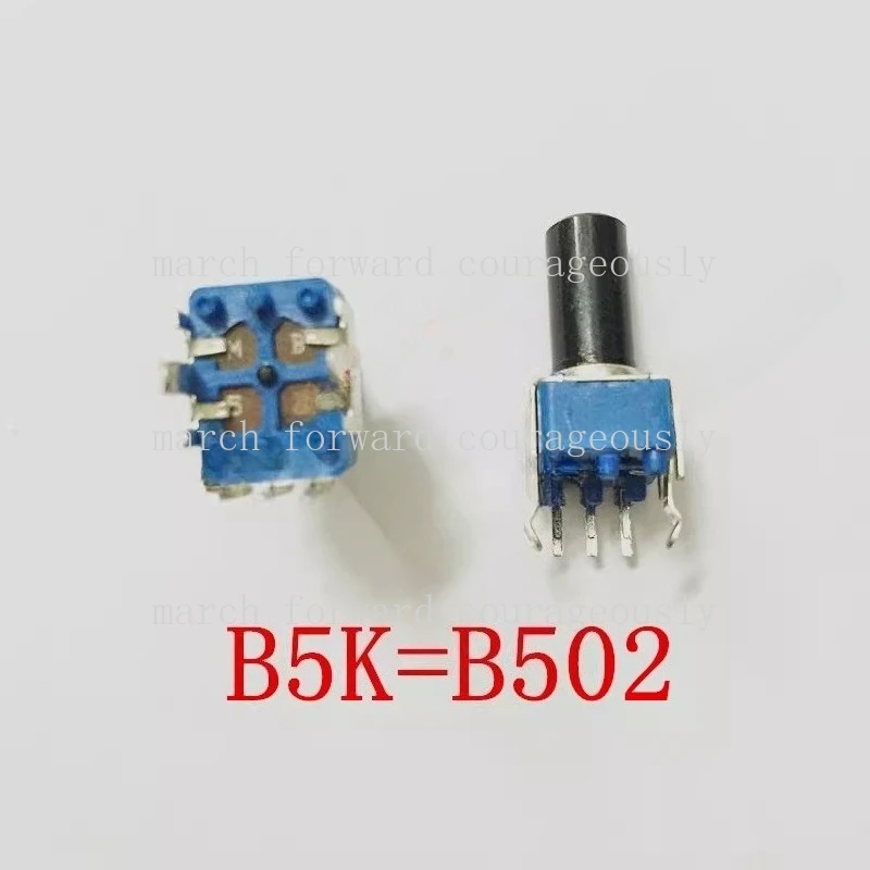 

10 шт. трехножных потенциометров MB5K с полукруглой ручкой B502 для регулировки скорости и яркости.