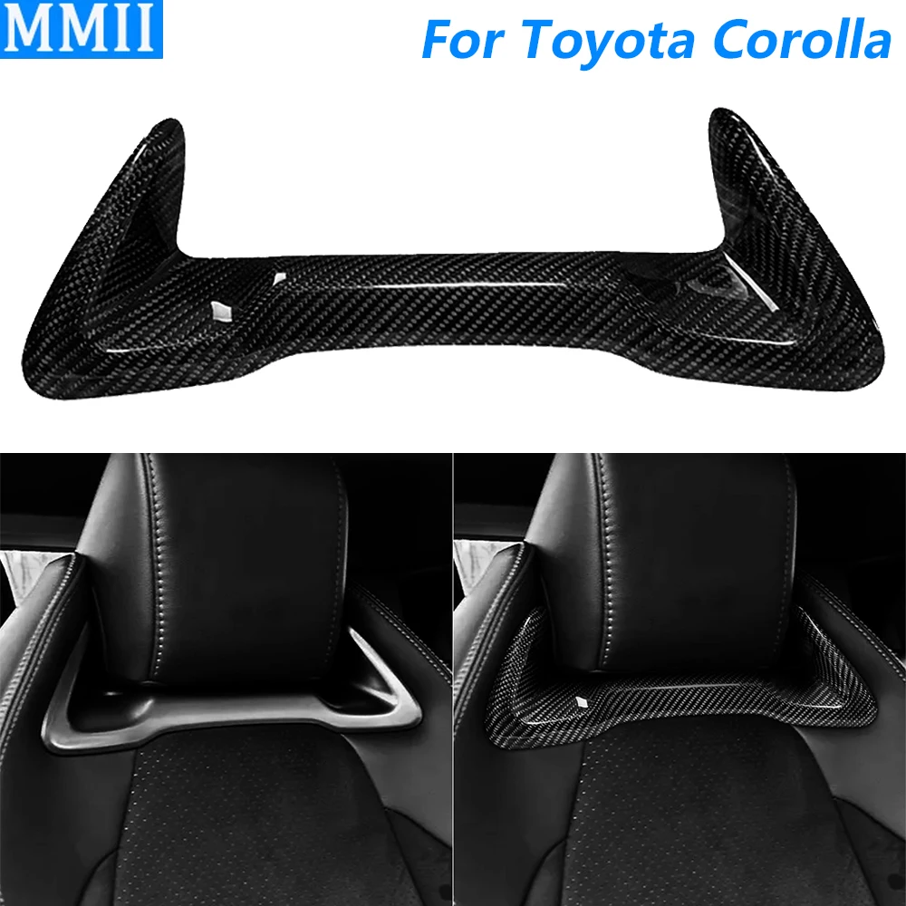 

Для Toyota Corolla GR 2023 2024 2025 настоящий сухой углеродное волокно подголовник переднего сиденья нижняя панель крышка автомобильные аксессуары модификация