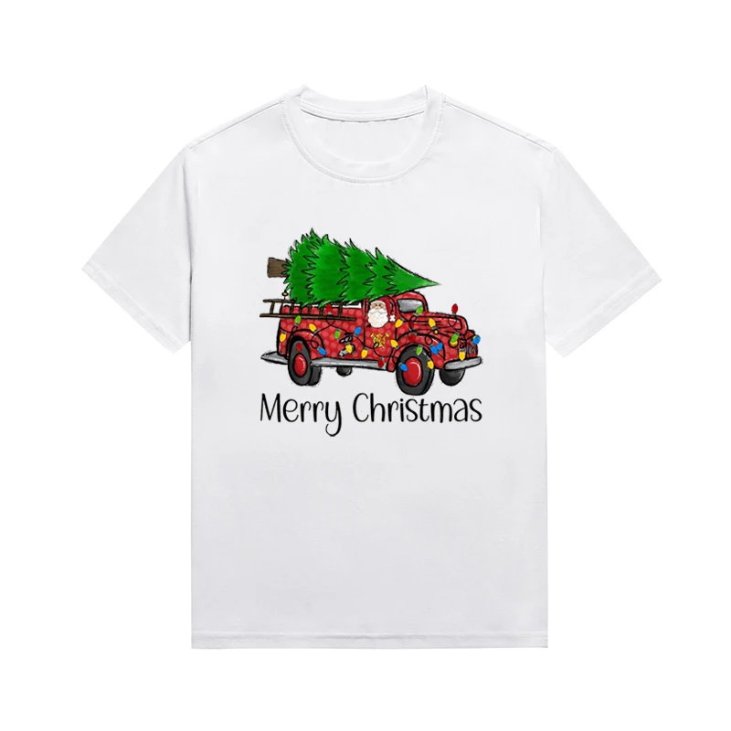 Merry Christmas Slogan T Shirt Celebrate The Arrival Of Xmas Graphic Tee Casual Basic Style Female T Shirt Custom Top