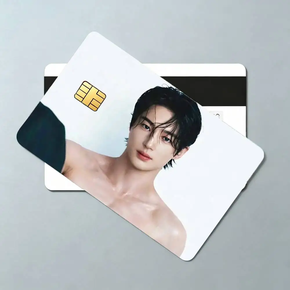 COOL ACTOR B-Byeon Woo Seok 4pcs 1Set Card Stickers Small Waterproof Chip 4PCS Card Sticker