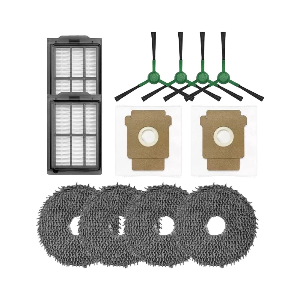 Replacement Parts Kit for Roomba 405 and 505 For Combo Includes 4 Side Brushes 4 Mop Pads 2 Filters 2 Dust Bags